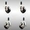 Service Caster 3 Inch 316SS Soft Rubber Swivel 1 Inch Expanding Stem Caster Brake SCC, 2PK SCC-SS316EX20S314-SRS-2-TLB-2-1 - alternate 5